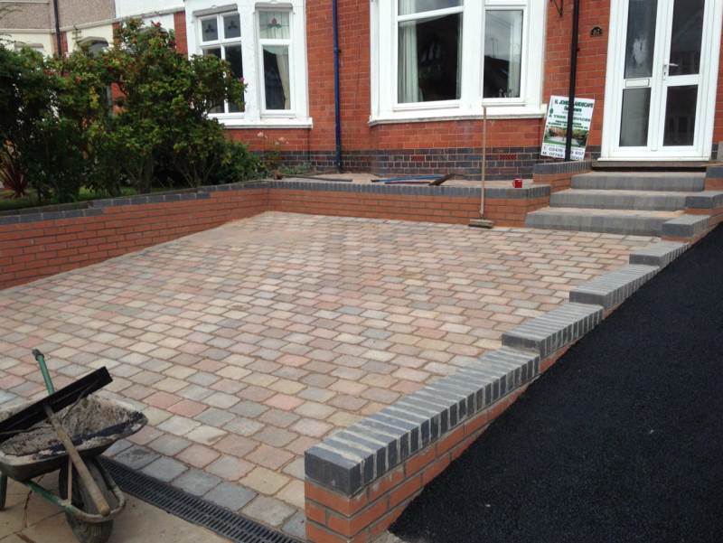 recent project carried out for block paving work